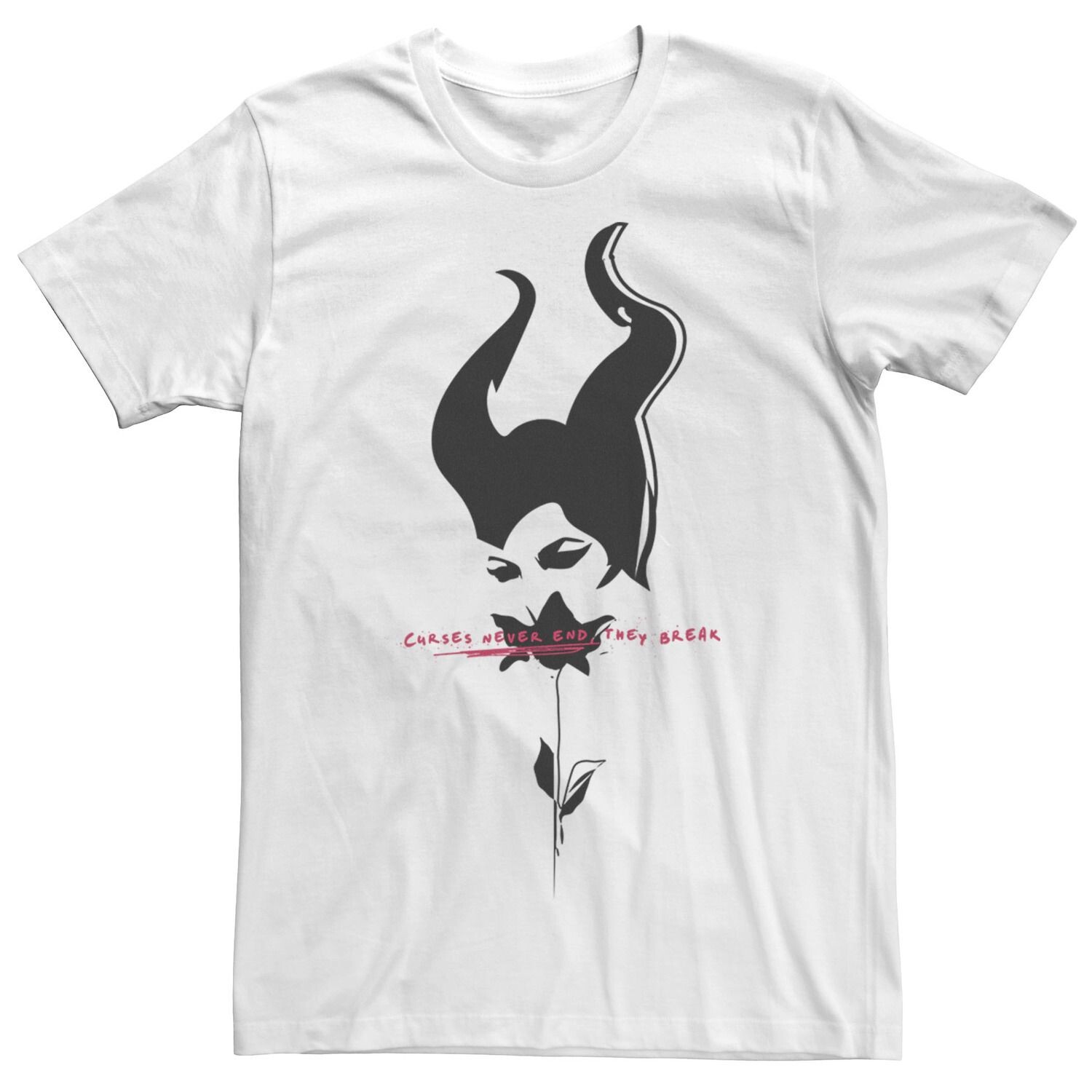 Мужская футболка Disney Maleficent с розами и рогами 
Мужская футболка Disney Maleficent с розами и рогами