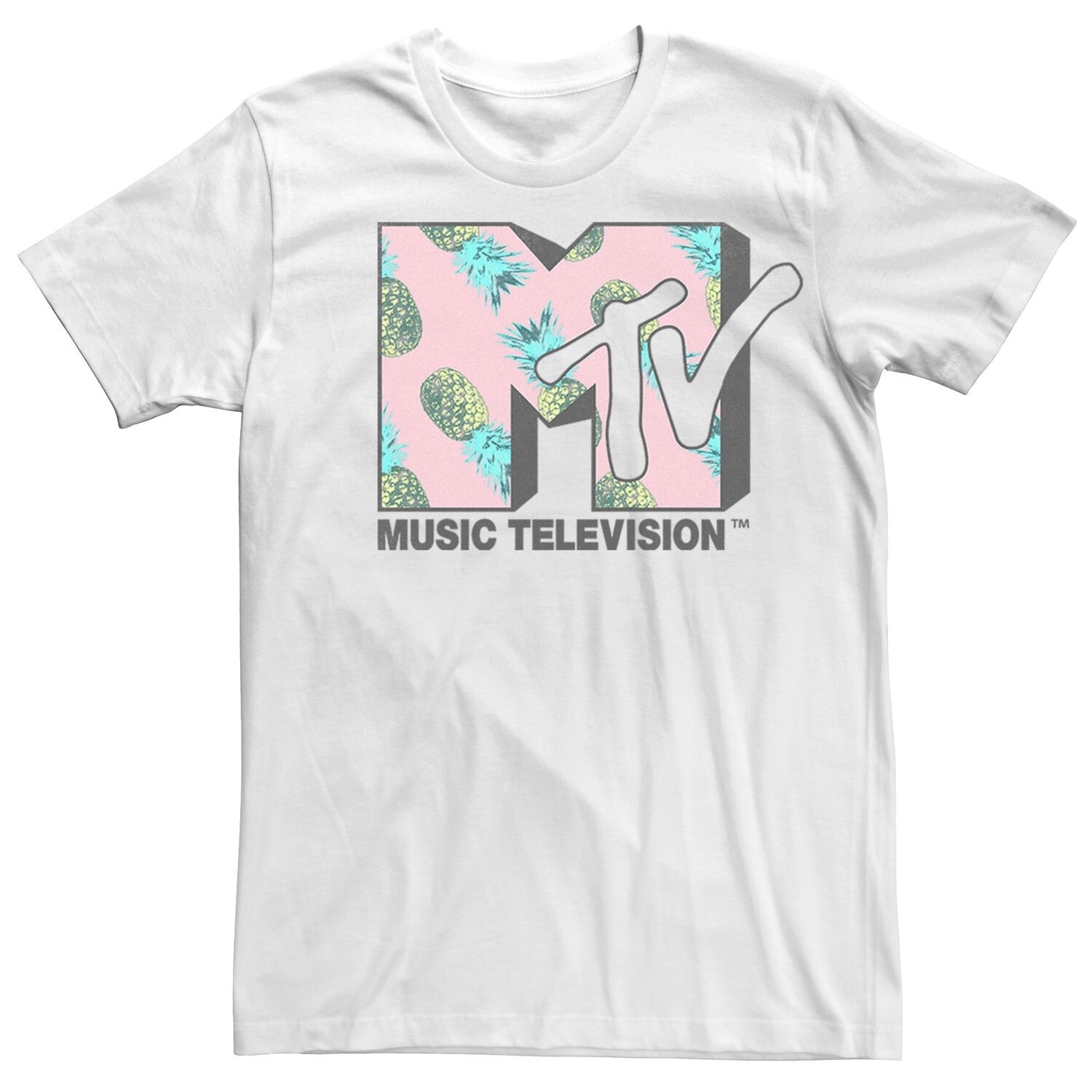 Мужская футболка с логотипом MTV Pineapple Licensed Character
Мужская футболка с логотипом MTV Pineapple Licensed Character