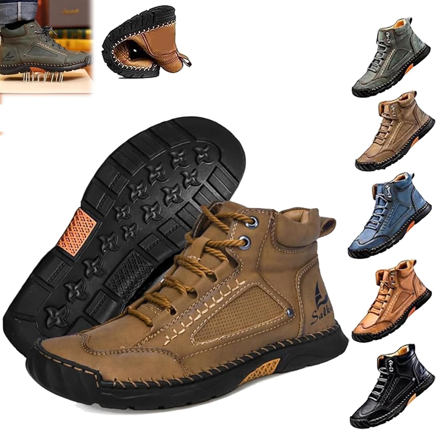 Мужские широкие туфли Sawbehind, мужские удобные ручной работы кожаные ботинки Чакка на щиколотку, водонепроницаемые с поддержкой свода, с просторным носком, противоскользящие легкие повседневные кроссовки для прогулок и вождения Generic
Мужские широкие туфли Sawbehind, мужские удобные ручной работы кожаные ботинки Чакка на щиколотку, водонепроницаемые с поддержкой свода, с просторным носком, противоскользящие легкие повседневные кроссовки для прогулок и вождения Generic