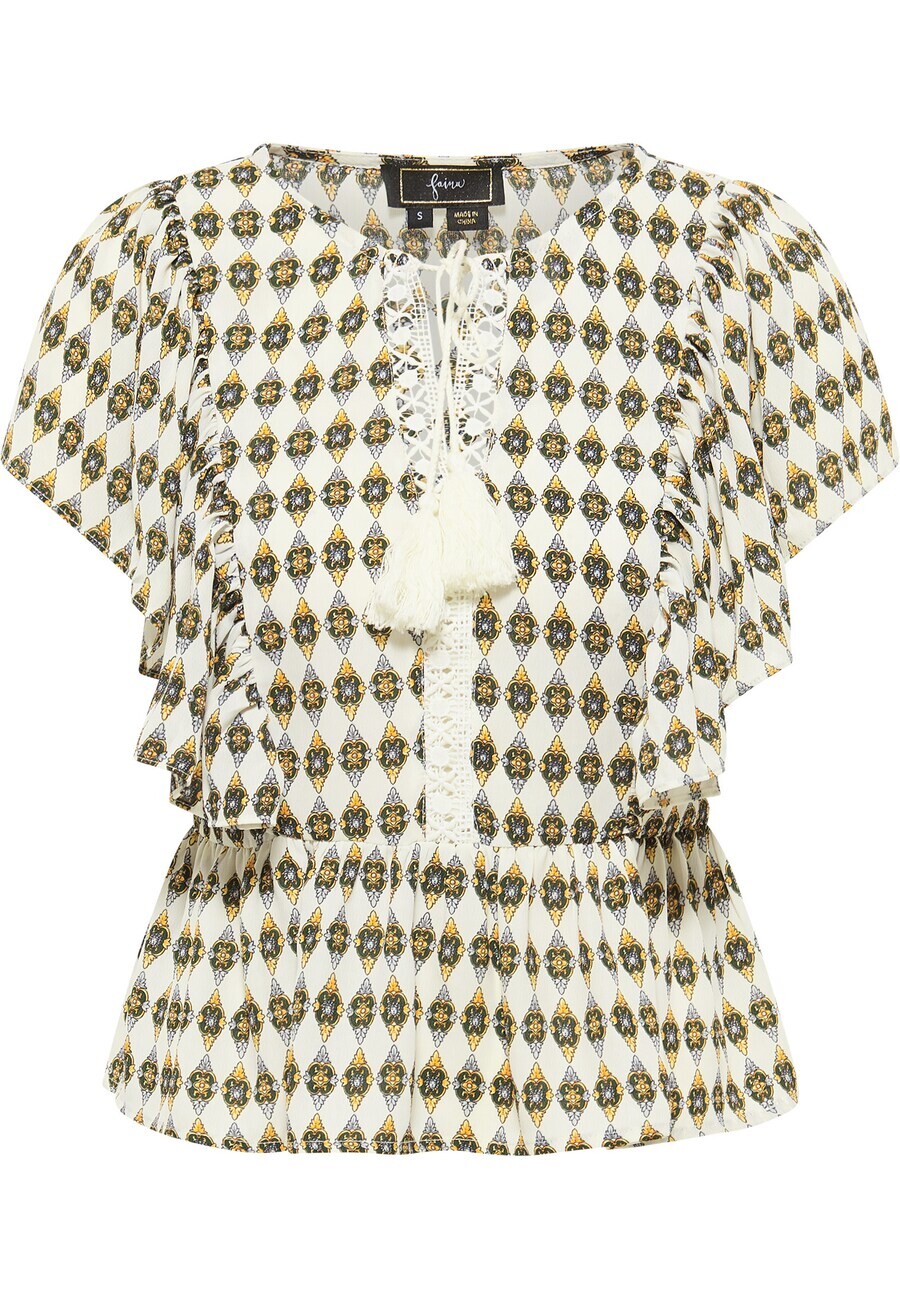 Блузка с коротким рукавом faina Blouse, белый
Блузка с коротким рукавом faina Blouse, белый