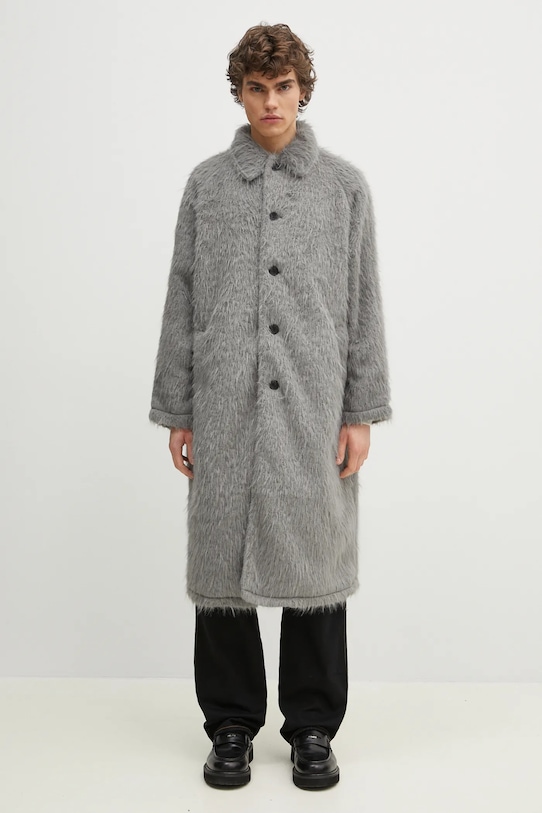 Пальто Faux Alpaca Car Coat Mki Miyuki Zoku, серый
Пальто Faux Alpaca Car Coat Mki Miyuki Zoku, серый