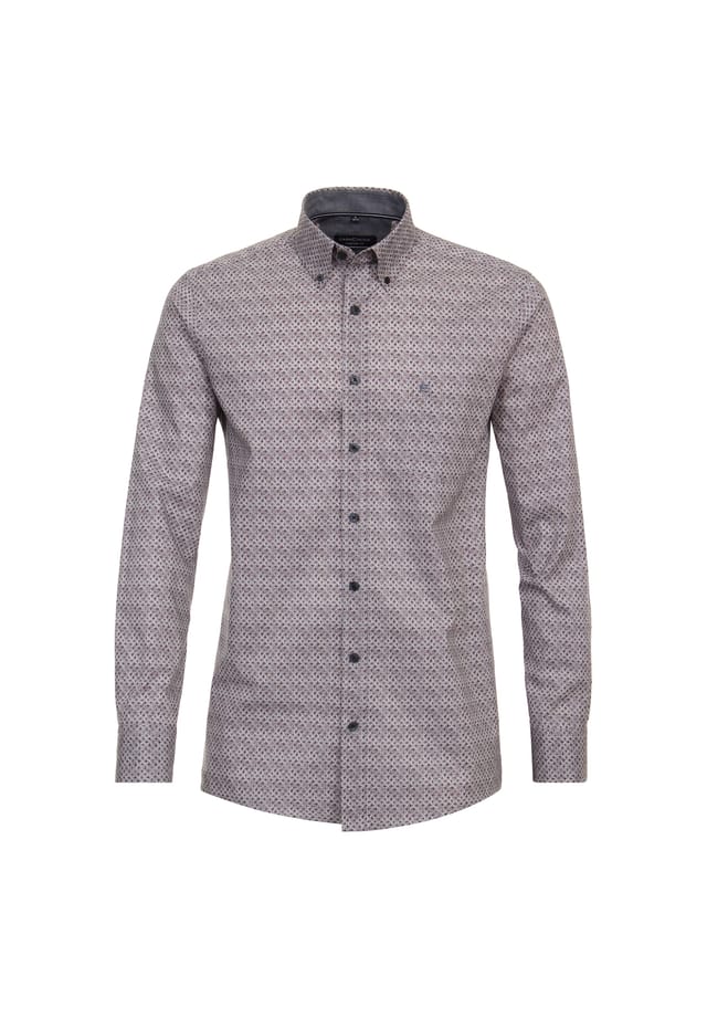 Повседневная рубашка с принтом удобная посадка Casamoda, красный 
Повседневная рубашка с принтом удобная посадка Casamoda, красный