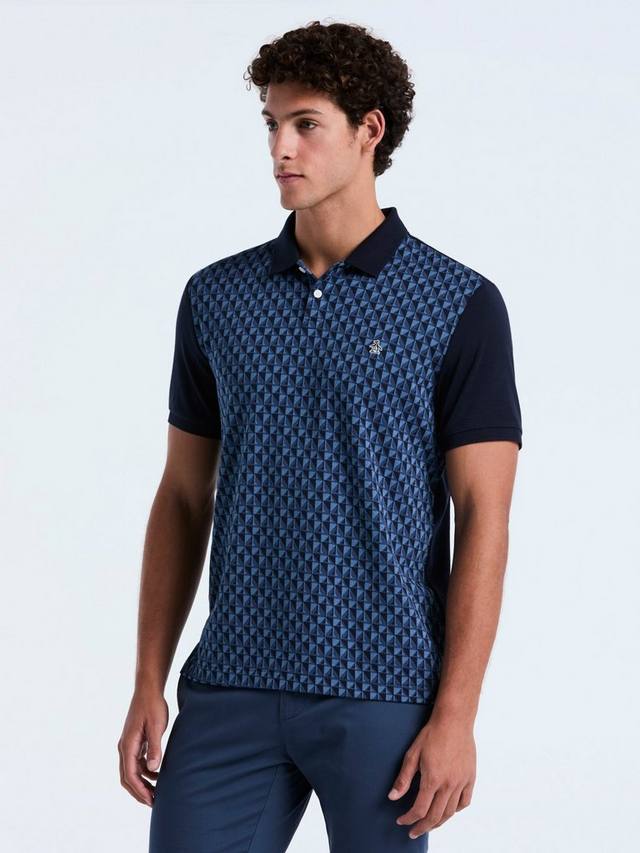 Хлопковая поло с жаккардовым принтом и коротким рукавом Original Penguin, Dark Sapphire
Хлопковая поло с жаккардовым принтом и коротким рукавом Original Penguin, Dark Sapphire