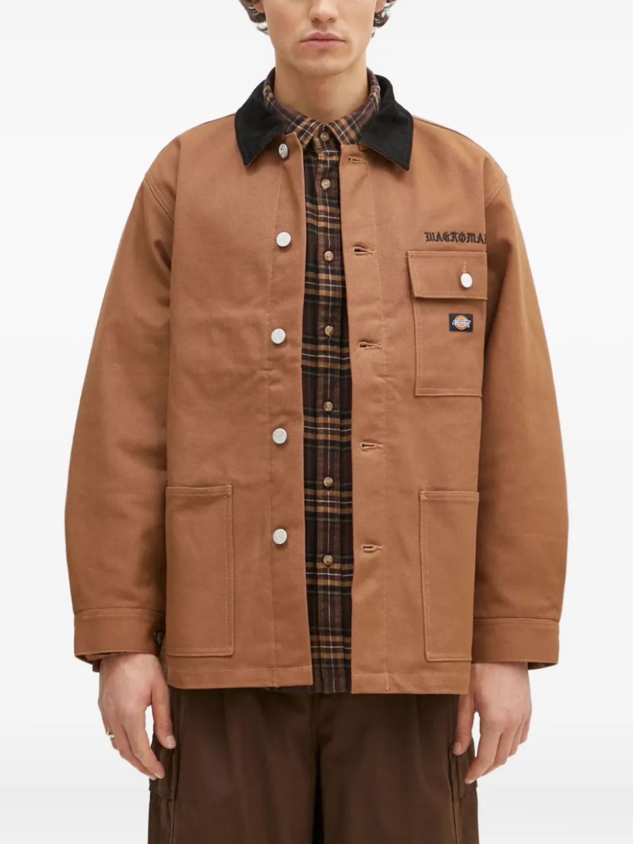 Куртка с вышитым логотипом WACKO MARIA x Dickies, коричневый 
Куртка с вышитым логотипом WACKO MARIA x Dickies, коричневый