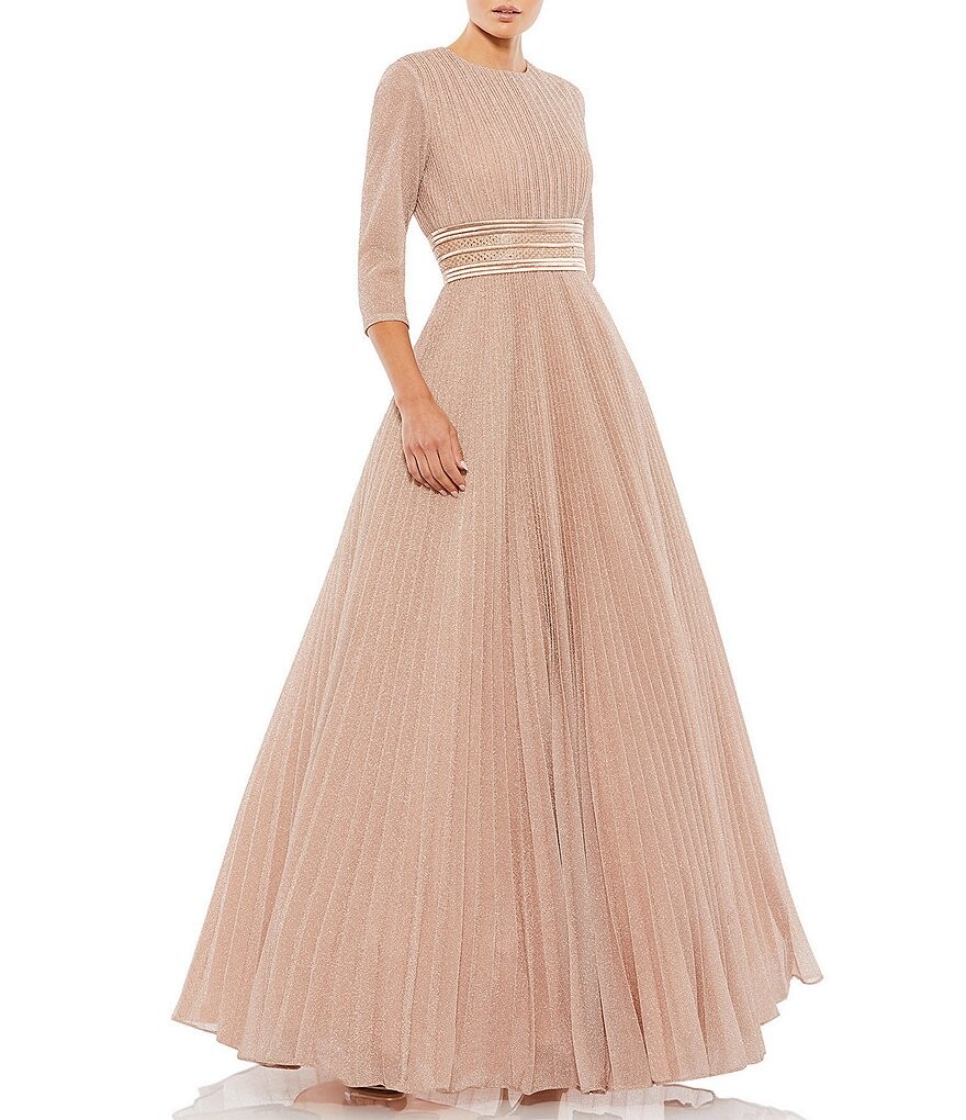 Ieena for Mac Duggal Мерцающее бальное платье с круглым вырезом и рукавами 3/4, розовый
Ieena for Mac Duggal Мерцающее бальное платье с круглым вырезом и рукавами 3/4, розовый