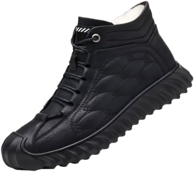 Мужские зимние плюшевые ботинки Minlaidian 2025 года - теплые высокие короткие ботинки с резиновой подошвой, сцепление с льдом и снегом, повседневная спортивная обувь для холодной погоды, черный
Мужские зимние плюшевые ботинки Minlaidian 2025 года - теплые высокие короткие ботинки с резиновой подошвой, сцепление с льдом и снегом, повседневная спортивная обувь для холодной погоды, черный