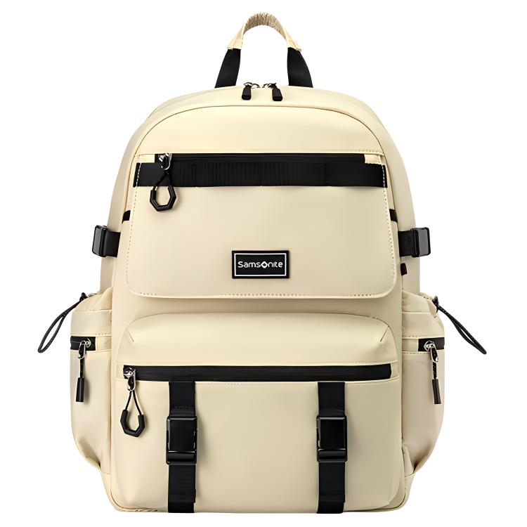 Samsonite Тканевый рюкзак среднего размера унисекс черный бежевый, Beige 
Samsonite Тканевый рюкзак среднего размера унисекс черный бежевый, Beige