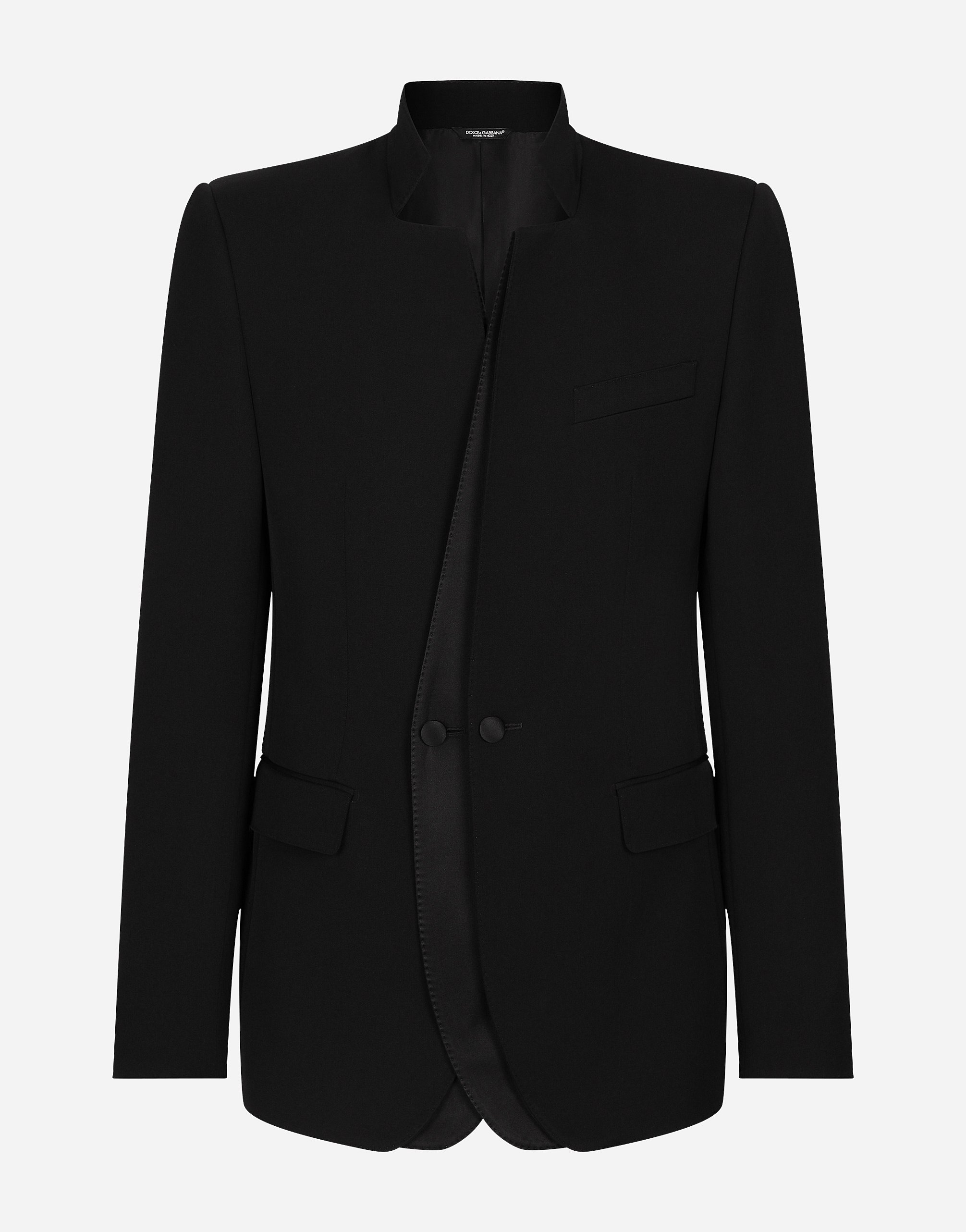 Однобортный шерстяной пиджак Dolce & Gabbana, черный
Однобортный шерстяной пиджак Dolce & Gabbana, черный