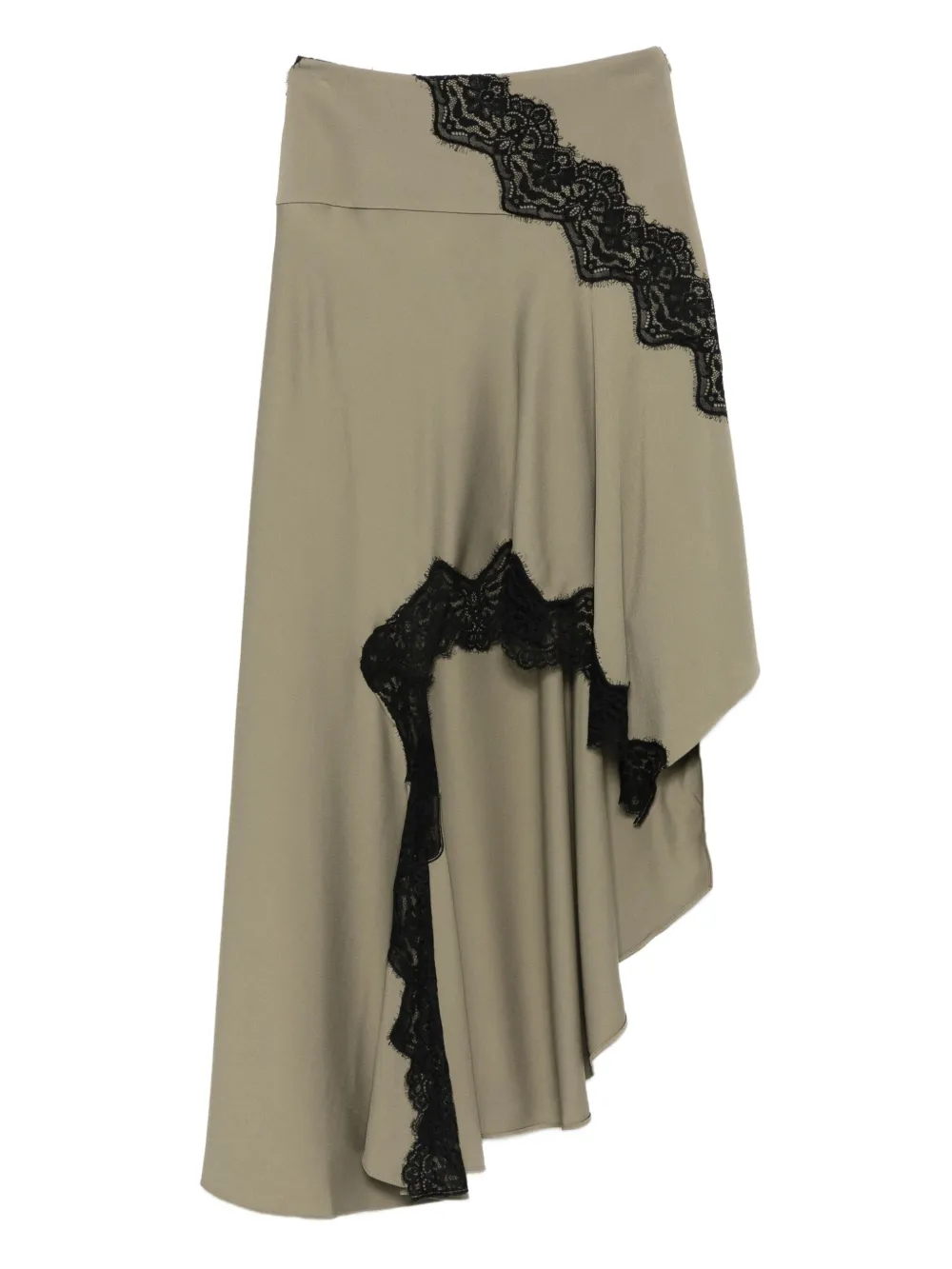 Юбка макси асимметричного кроя с кружевом Christopher Esber, зеленый
Юбка макси асимметричного кроя с кружевом Christopher Esber, зеленый