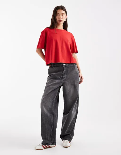 Вишневая футболка свободного кроя с короткими рукавами COLLUSION, Красный, Вишневая футболка свободного кроя с короткими рукавами COLLUSION
Вишневая футболка свободного кроя с короткими рукавами COLLUSION, Красный, Вишневая футболка свободного кроя с короткими рукавами COLLUSION