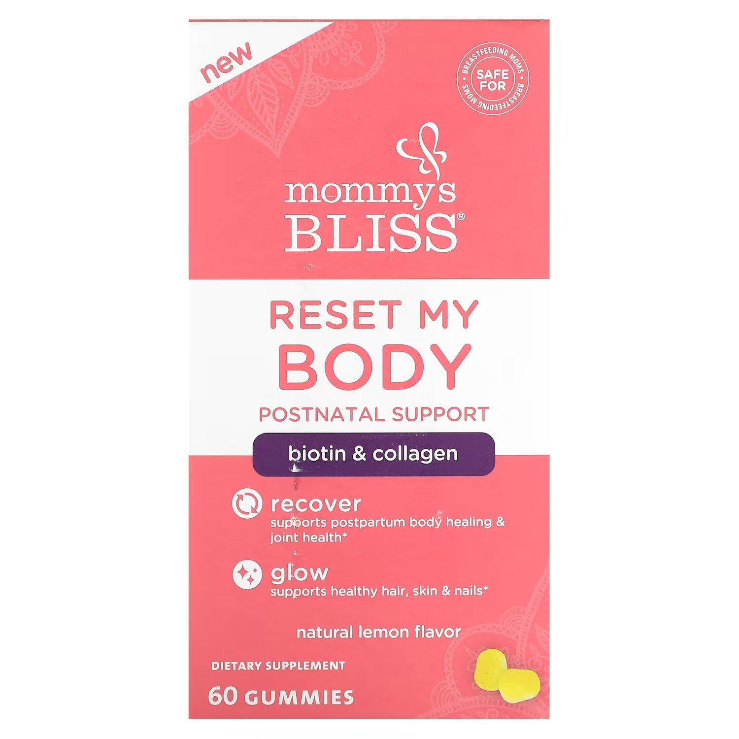 Добавка Mommy's Bliss послеродовая поддержка со вкусом лимона, 60 жевательных конфет
Добавка Mommy's Bliss послеродовая поддержка со вкусом лимона, 60 жевательных конфет