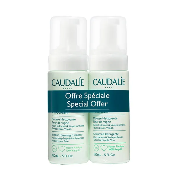 Очищающая пена Dúo Vinoclean Caudalie, 300 ml 
Очищающая пена Dúo Vinoclean Caudalie, 300 ml