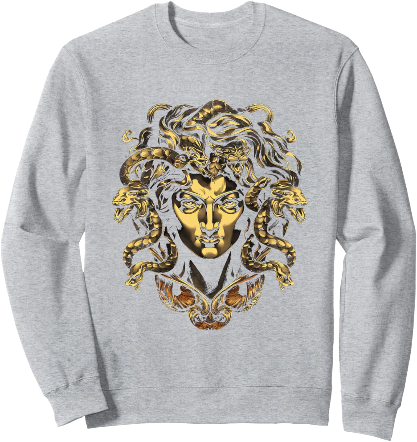 Толстовка с изображением головы Медузы из греческой мифологии и древних змеиных волос Ancient Greek Gods Designs, серый
Толстовка с изображением головы Медузы из греческой мифологии и древних змеиных волос Ancient Greek Gods Designs, серый