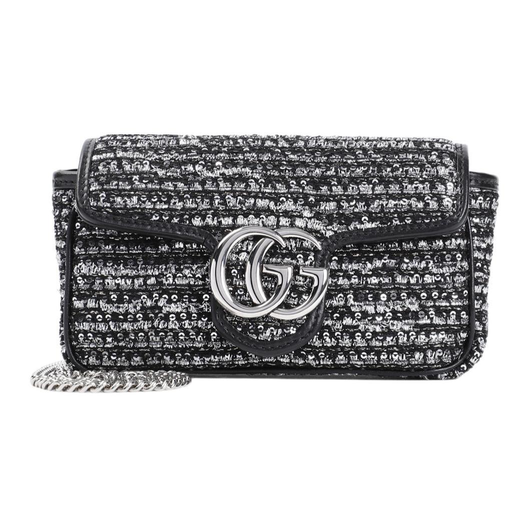 GUCCI Сумка GG Marmont Wool через плечо Extra Mini Women's Black Silver
GUCCI Сумка GG Marmont Wool через плечо Extra Mini Women's Black Silver
