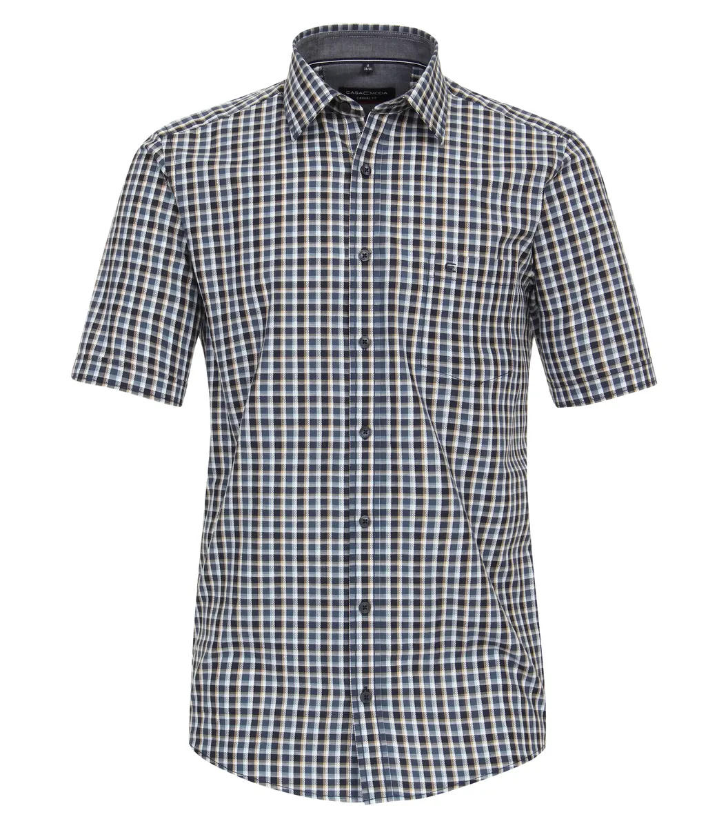 Рубашка CASAMODA с короткими рукавами "Повседневная рубашка CASAMODA с короткими рукавами в клетку ", синий
Рубашка CASAMODA с короткими рукавами "Повседневная рубашка CASAMODA с короткими рукавами в клетку ", синий