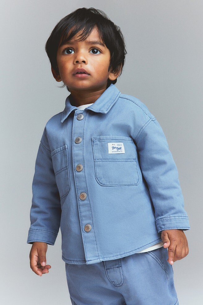 Верхняя рубашка H&M, голубой
Верхняя рубашка H&M, голубой