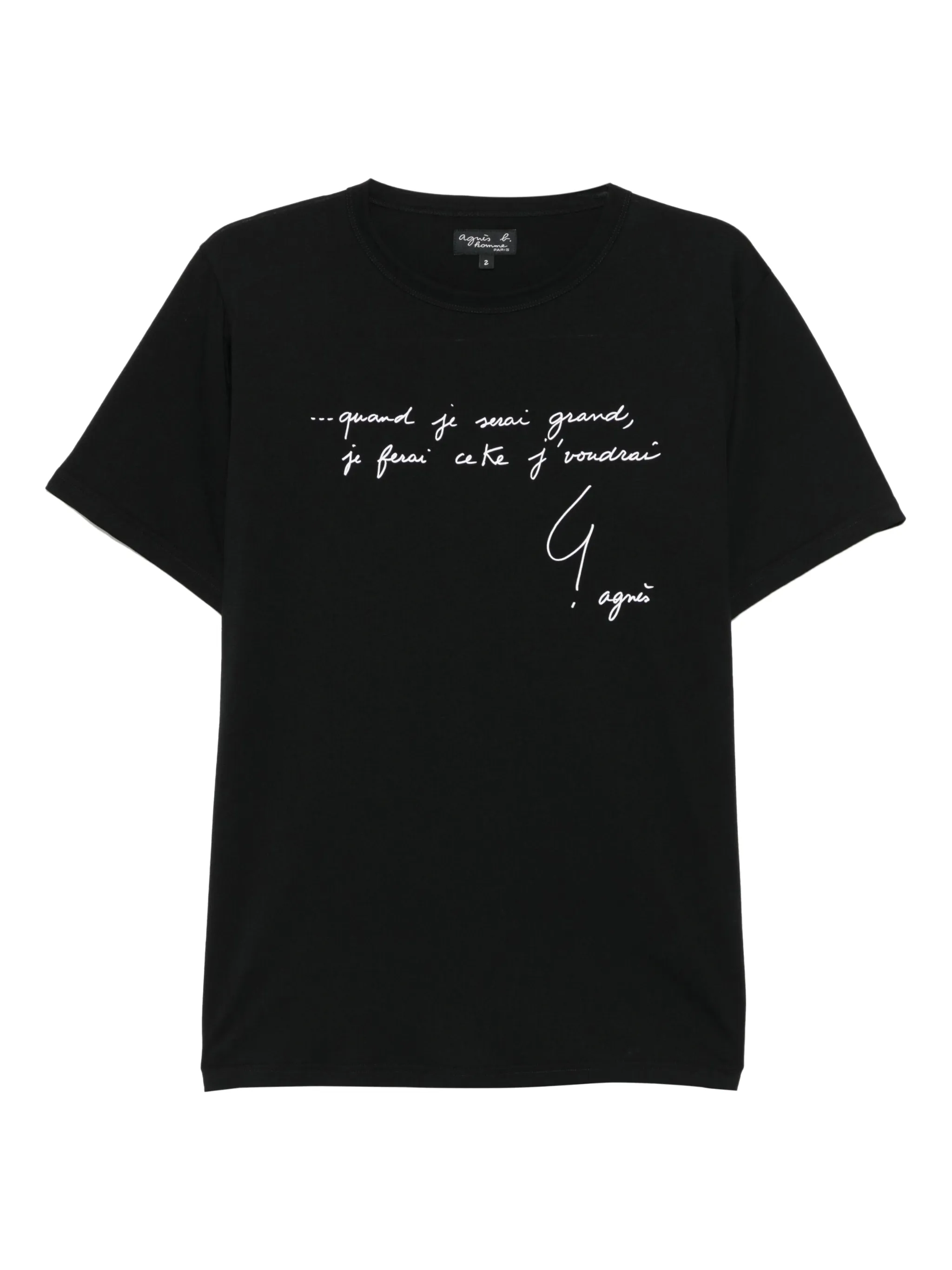 Футболка с графичным принтом Agnès B., черный
Футболка с графичным принтом Agnès B., черный