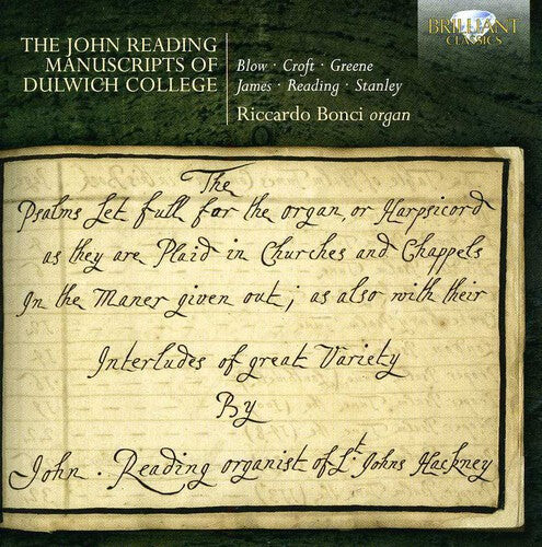 CD диск Blow / Bonci, Riccardo: John Reading Manuscripts of Dulwich College
CD диск Blow / Bonci, Riccardo: John Reading Manuscripts of Dulwich College