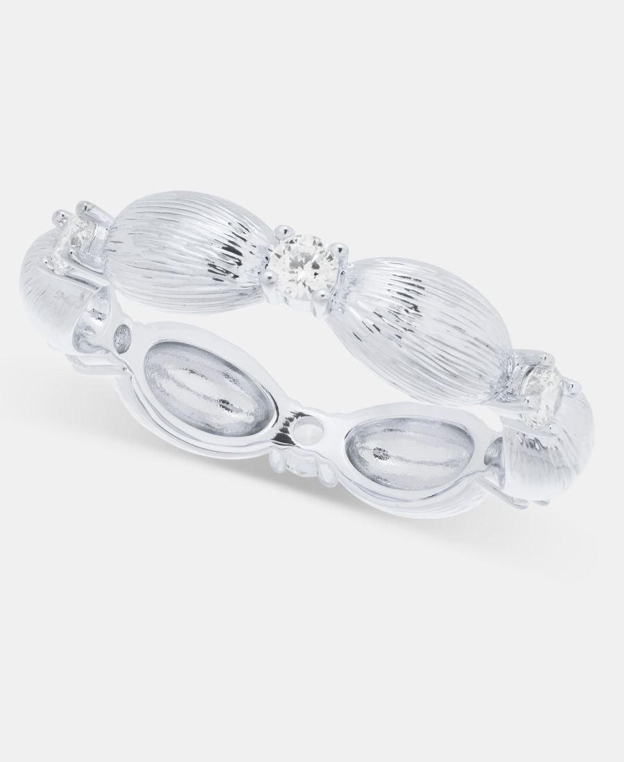 Кольцо с текстурированным ободком и кубическим цирконием On 34th, Silver
Кольцо с текстурированным ободком и кубическим цирконием On 34th, Silver