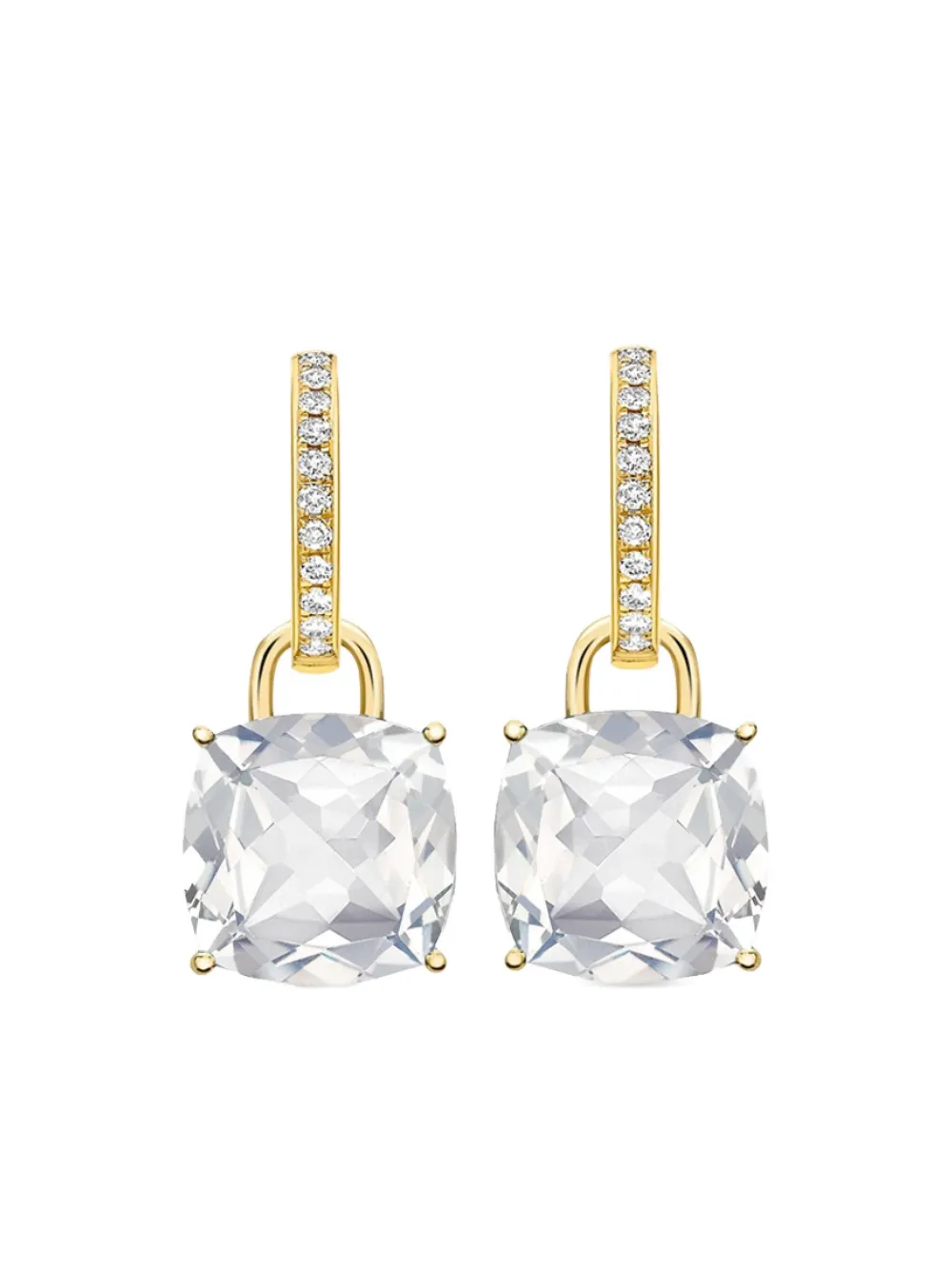 Серьги-подвески из желтого золота с бриллиантами и топазами Kiki McDonough, золотой
Серьги-подвески из желтого золота с бриллиантами и топазами Kiki McDonough, золотой