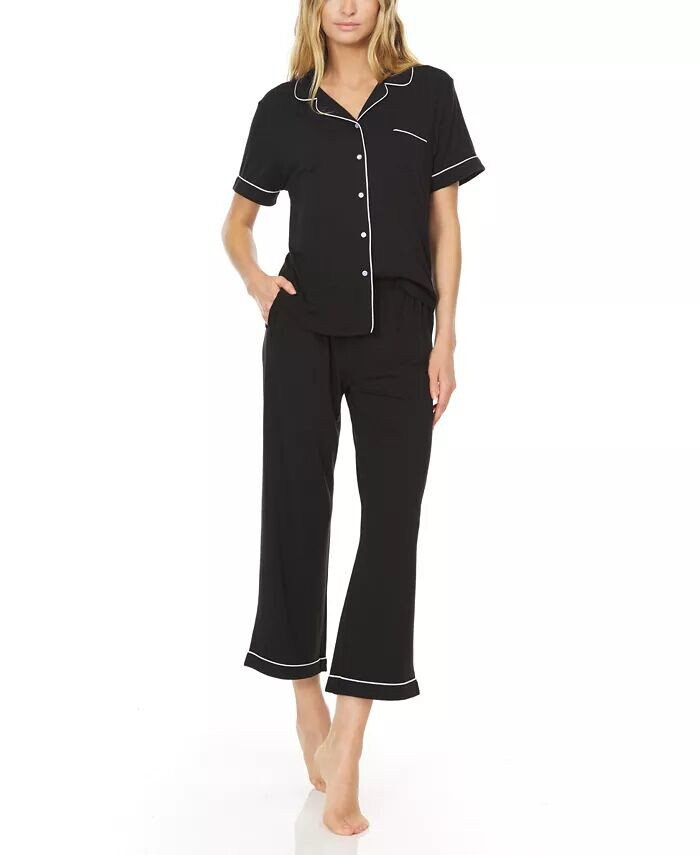 Женский топ Annie Notch и пижамный комплект-капри Flora by Flora Nikrooz, черный
Женский топ Annie Notch и пижамный комплект-капри Flora by Flora Nikrooz, черный