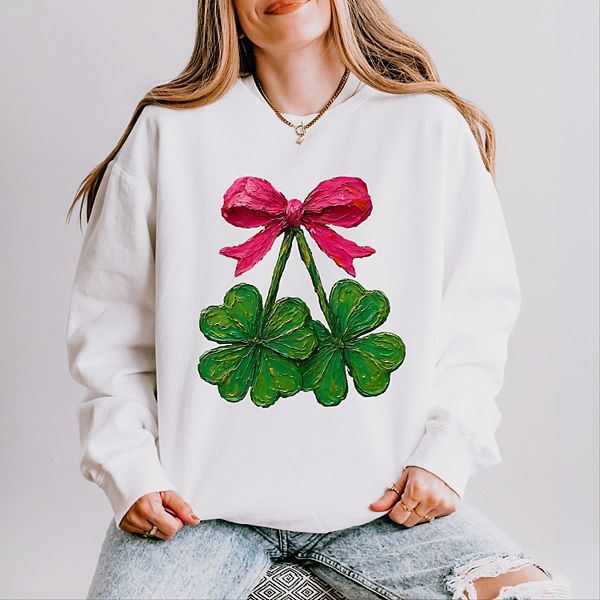 Свитшот женский легкий garment dyed Clover cherries paint Simply Sage Market, White
Свитшот женский легкий garment dyed Clover cherries paint Simply Sage Market, White