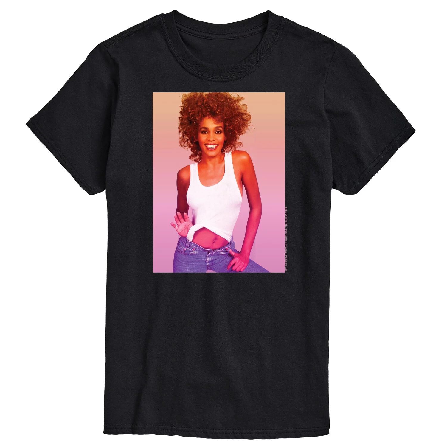 Футболка Big & Tall Whitney Houston с фотографией License, черный 
Футболка Big & Tall Whitney Houston с фотографией License, черный