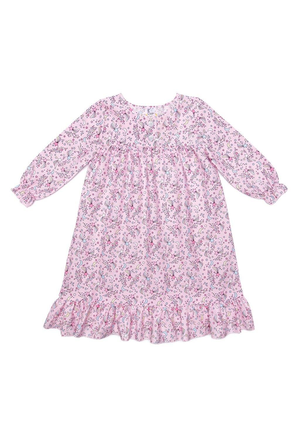 Хлопковая ночная рубашка Cosmic Moon & Star с рукавами три четверти Fox In A Box, розовый
Хлопковая ночная рубашка Cosmic Moon & Star с рукавами три четверти Fox In A Box, розовый