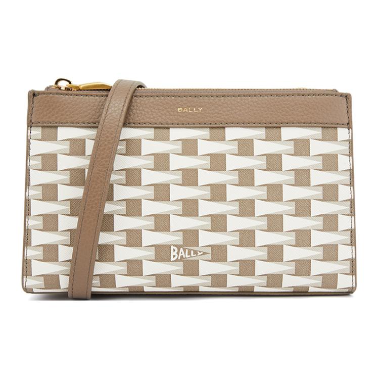 Кожаная наплечная сумка через плечо женская бежево-коричневая BALLY
Кожаная наплечная сумка через плечо женская бежево-коричневая BALLY