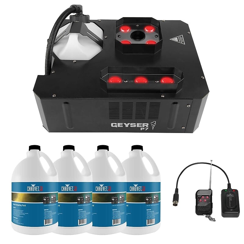 Дымогенератор Chauvet Chauvet DJ Geyser P7 RGBA+UV Pyrotechnic Fog Machine w 4 Gallons of Fluid
Дымогенератор Chauvet Chauvet DJ Geyser P7 RGBA+UV Pyrotechnic Fog Machine w 4 Gallons of Fluid