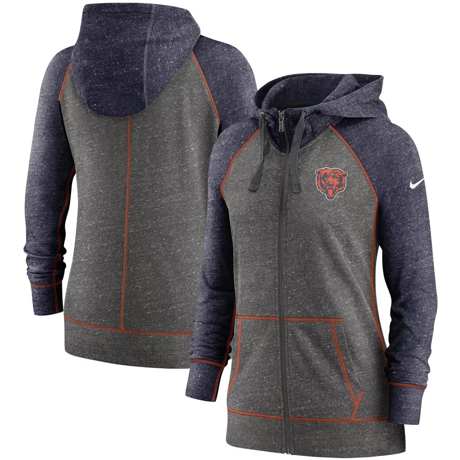 Женская худи с молнией во всю длину реглан Nike, темно-серый/темно-синий Chicago Bears Gym Vintage реглан Nike
Женская худи с молнией во всю длину реглан Nike, темно-серый/темно-синий Chicago Bears Gym Vintage реглан Nike