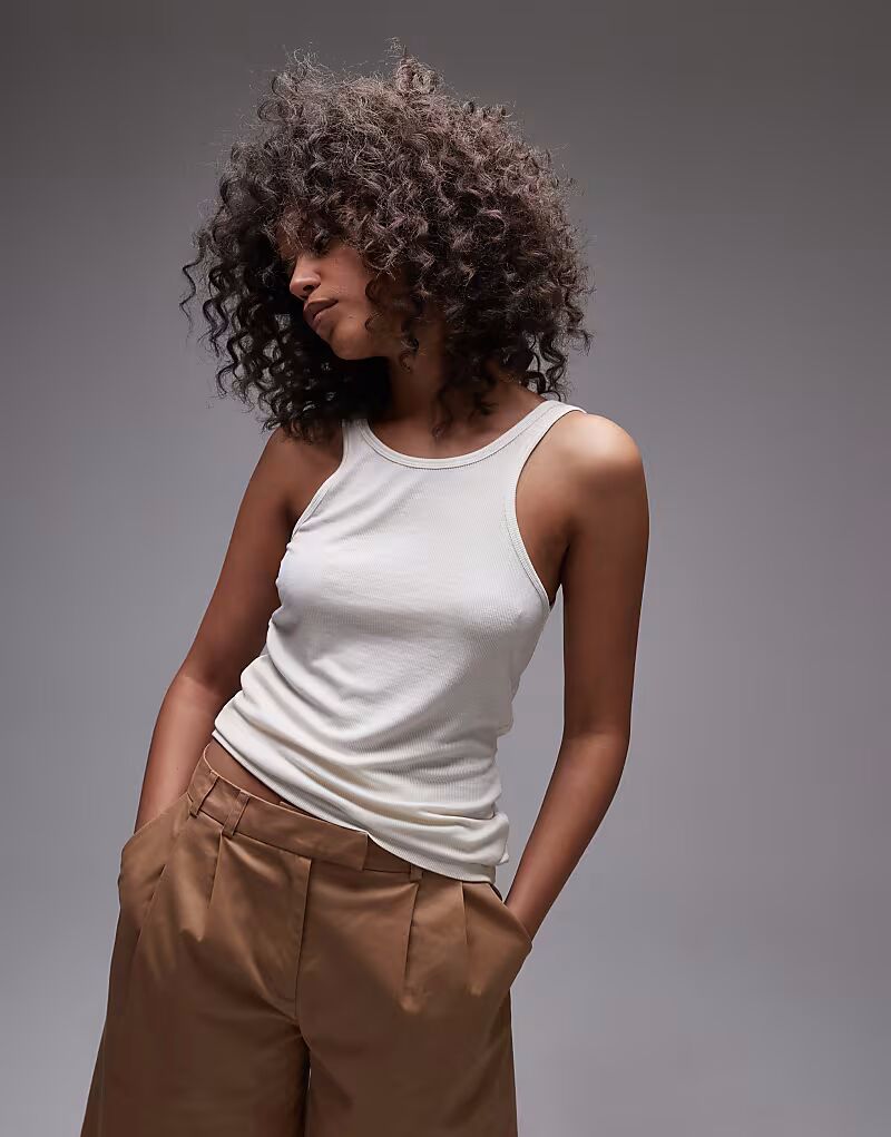 Топ гонщика премиум-класса Topshop цвета слоновой кости
Топ гонщика премиум-класса Topshop цвета слоновой кости