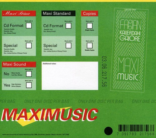 CD диск Kallerdahl, Fabian Galore: Maxi Music
CD диск Kallerdahl, Fabian Galore: Maxi Music