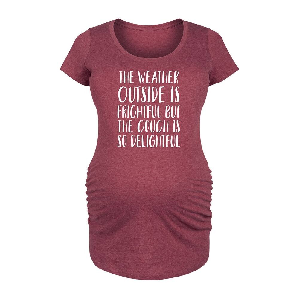 Для беременных Футболка с рисунком «Погода ужасная, но диван восхитительный» Licensed Character, красный
Для беременных Футболка с рисунком «Погода ужасная, но диван восхитительный» Licensed Character, красный