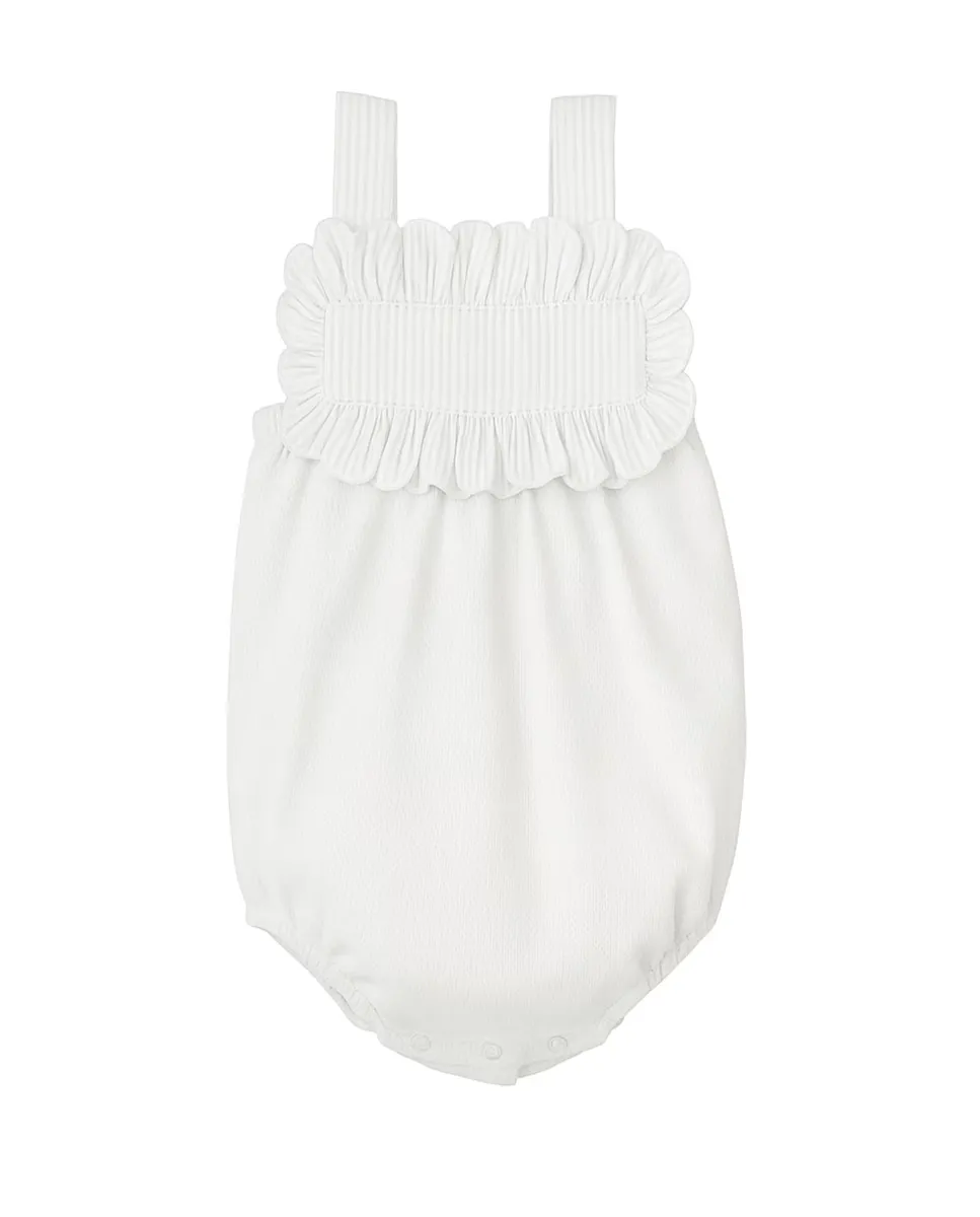 Пеленальный комбинезон для девочки 100% хлопок на бретелях BABIDÚ, белый
Пеленальный комбинезон для девочки 100% хлопок на бретелях BABIDÚ, белый