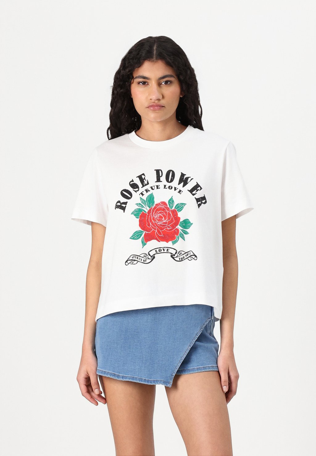 Футболка с принтом VMSIGNE METTE Vero Moda, белый 
Футболка с принтом VMSIGNE METTE Vero Moda, белый