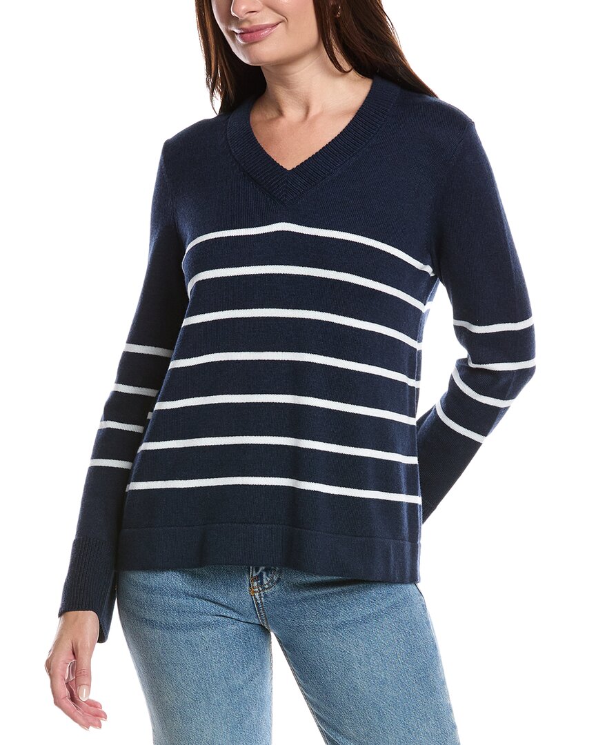 Кашемировый свитер с V-образным вырезом Forte Cashmere, синий
Кашемировый свитер с V-образным вырезом Forte Cashmere, синий