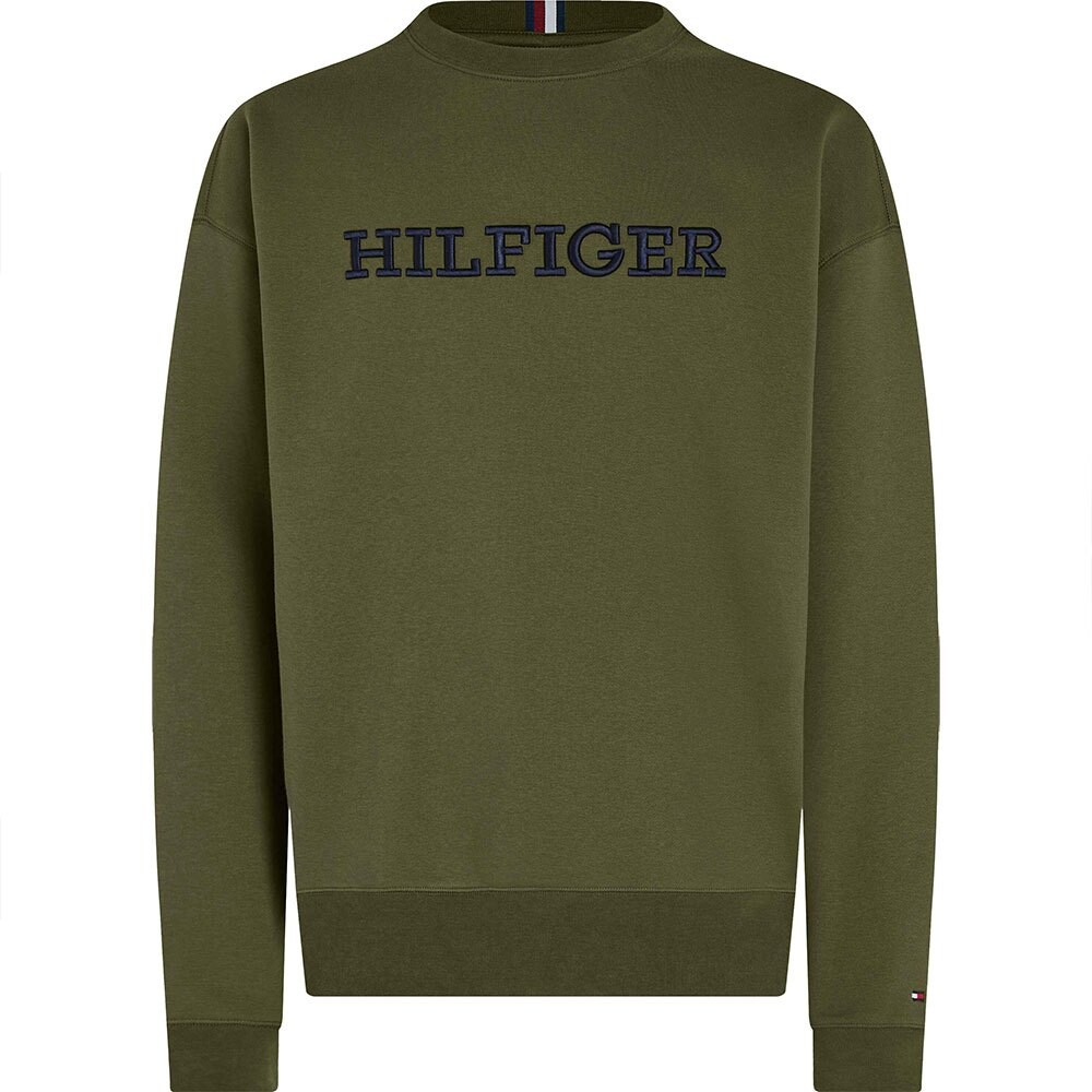 Толстовка Tommy Hilfiger Monotype Embro, зеленый 
Толстовка Tommy Hilfiger Monotype Embro, зеленый