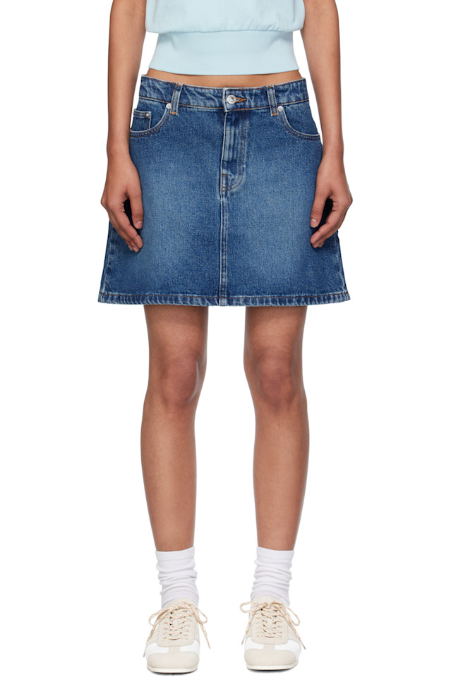 Джинсовая юбка-мини Moss A.P.C., индиго 
Джинсовая юбка-мини Moss A.P.C., индиго
