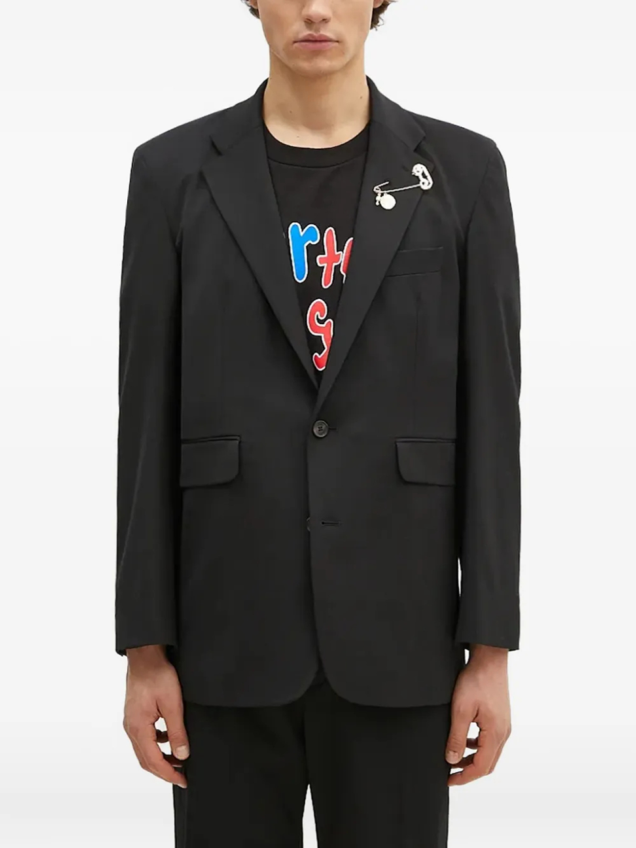 Блейзер с булавками в виде Овна Aries, черный
Блейзер с булавками в виде Овна Aries, черный