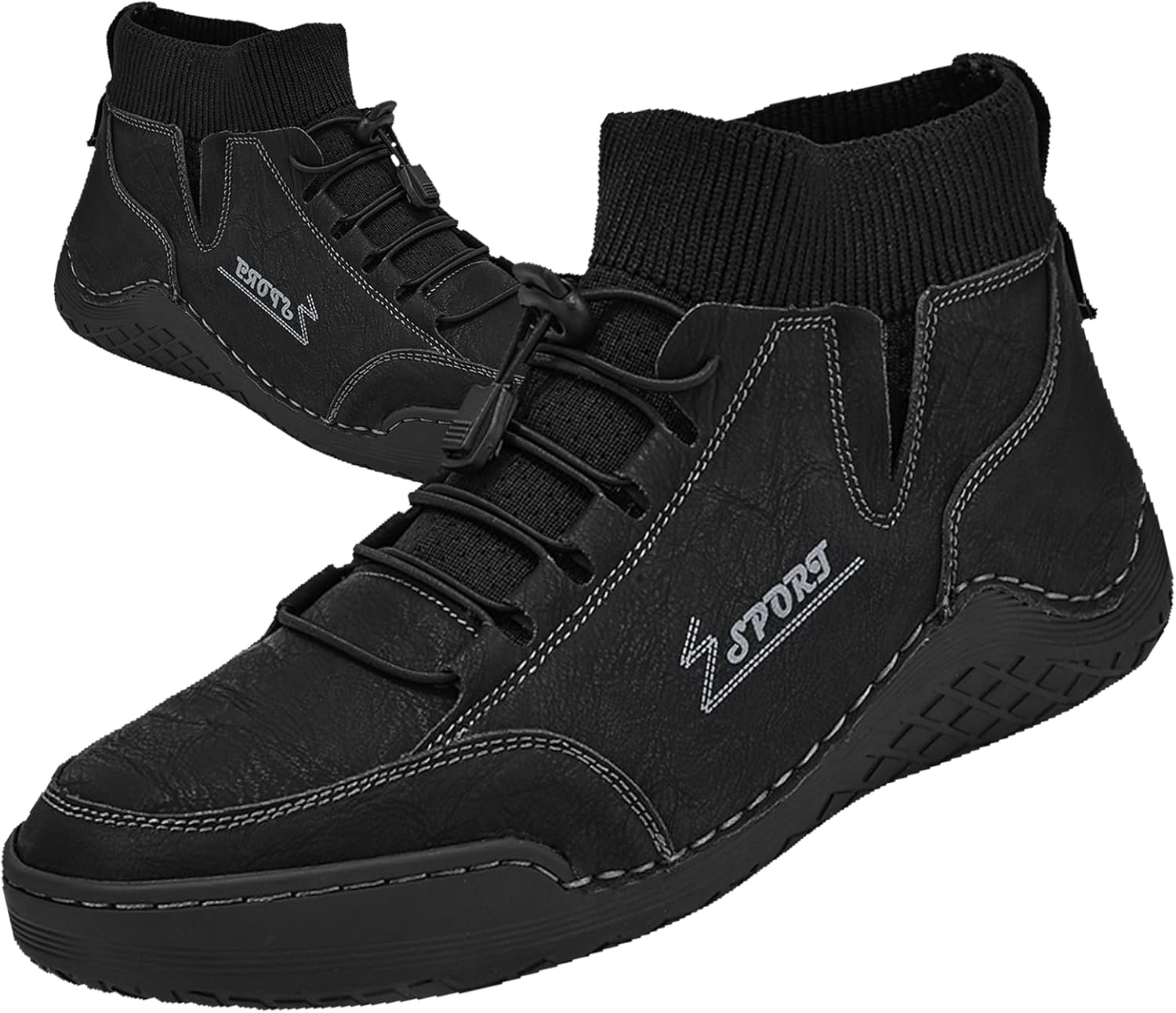 Мужские кожаные ботинки Oigunle Chukka до щиколотки, винтажная ручная прошивка, с эластичным шнурком, удобная посадка без застежек, нескользящая подошва, для улицы, модные кроссовки, черный
Мужские кожаные ботинки Oigunle Chukka до щиколотки, винтажная ручная прошивка, с эластичным шнурком, удобная посадка без застежек, нескользящая подошва, для улицы, модные кроссовки, черный