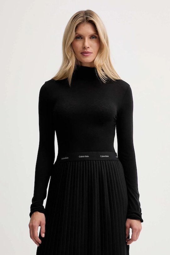 Лонгслив с шерстью Calvin Klein, черный
Лонгслив с шерстью Calvin Klein, черный
