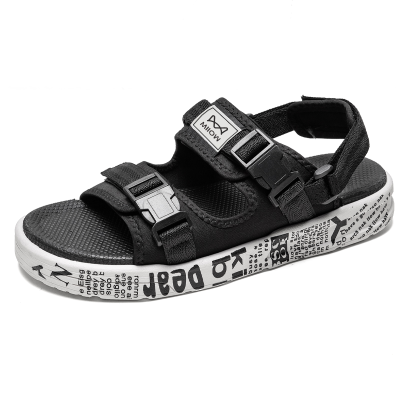 MIIOW Пляжные сандалии мужские черно-белые, цвет Black White
MIIOW Пляжные сандалии мужские черно-белые, цвет Black White