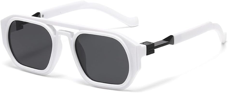 Ретро-солнцезащитные очки с многоугольными квадратными двойными перемычками для женщин, защита от УФ-излучения UV400, модные прозрачные градиентные линзы, трендовая оправа для мужчин SKFGNX, White Gray
Ретро-солнцезащитные очки с многоугольными квадратными двойными перемычками для женщин, защита от УФ-излучения UV400, модные прозрачные градиентные линзы, трендовая оправа для мужчин SKFGNX, White Gray