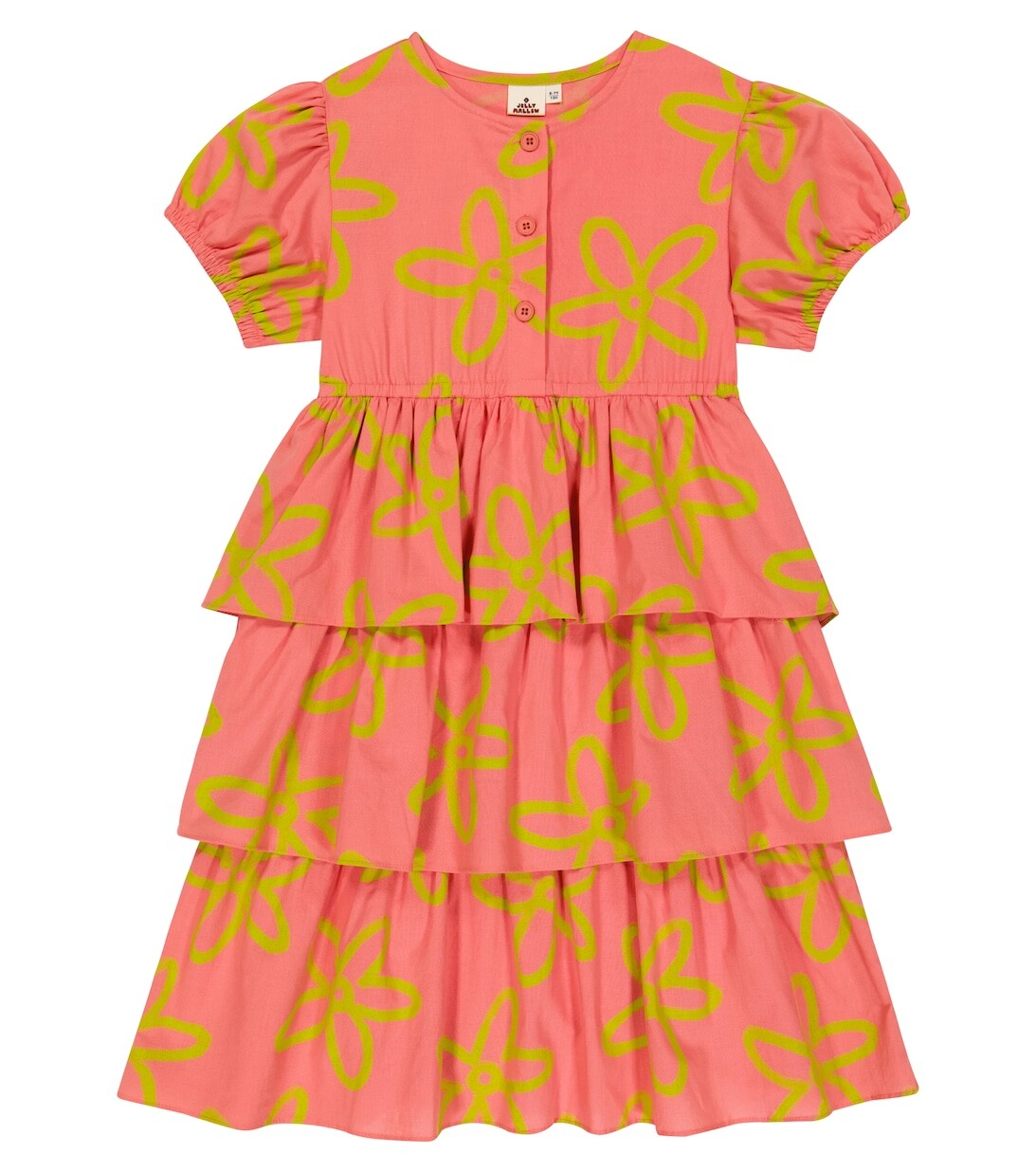 Ярусное платье из хлопка Jellymallow, оранжевый
Ярусное платье из хлопка Jellymallow, оранжевый