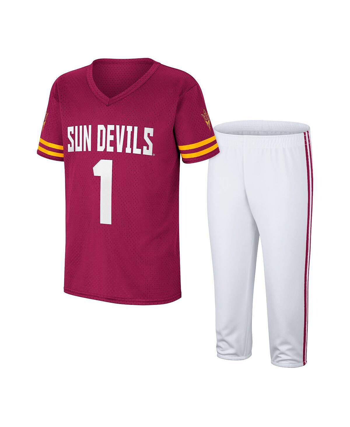 Комплект из футболки и брюк Big Boys Sun Devils штата Аризона Colosseum, бордовый/белый
Комплект из футболки и брюк Big Boys Sun Devils штата Аризона Colosseum, бордовый/белый