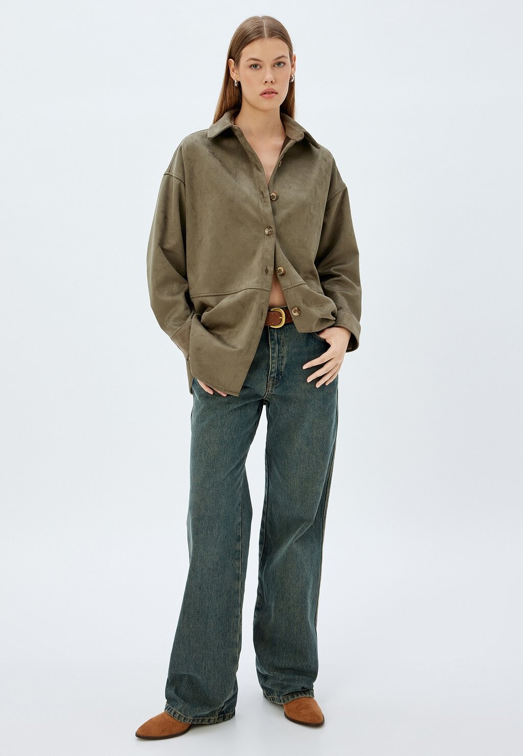 Блузка на пуговицах Koton, зеленый
Блузка на пуговицах Koton, зеленый