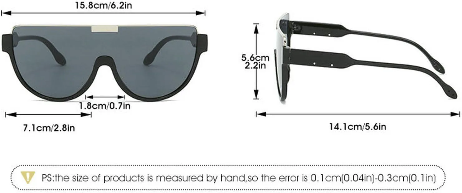 Солнцезащитные очки COTIA One Piece Shield в винтажном стиле с полуободковой оправой для женщин и мужчин, модные, увеличенного размера, полукруглой формы, Blue
Солнцезащитные очки COTIA One Piece Shield в винтажном стиле с полуободковой оправой для женщин и мужчин, модные, увеличенного размера, полукруглой формы, Blue