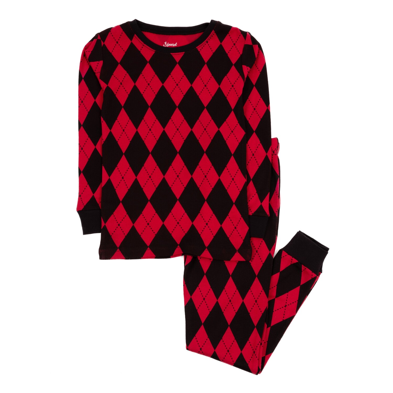Рождественские детские хлопковые пижамы из двух предметов Argyle Leveret, цвет Argyle Black & Red
Рождественские детские хлопковые пижамы из двух предметов Argyle Leveret, цвет Argyle Black & Red