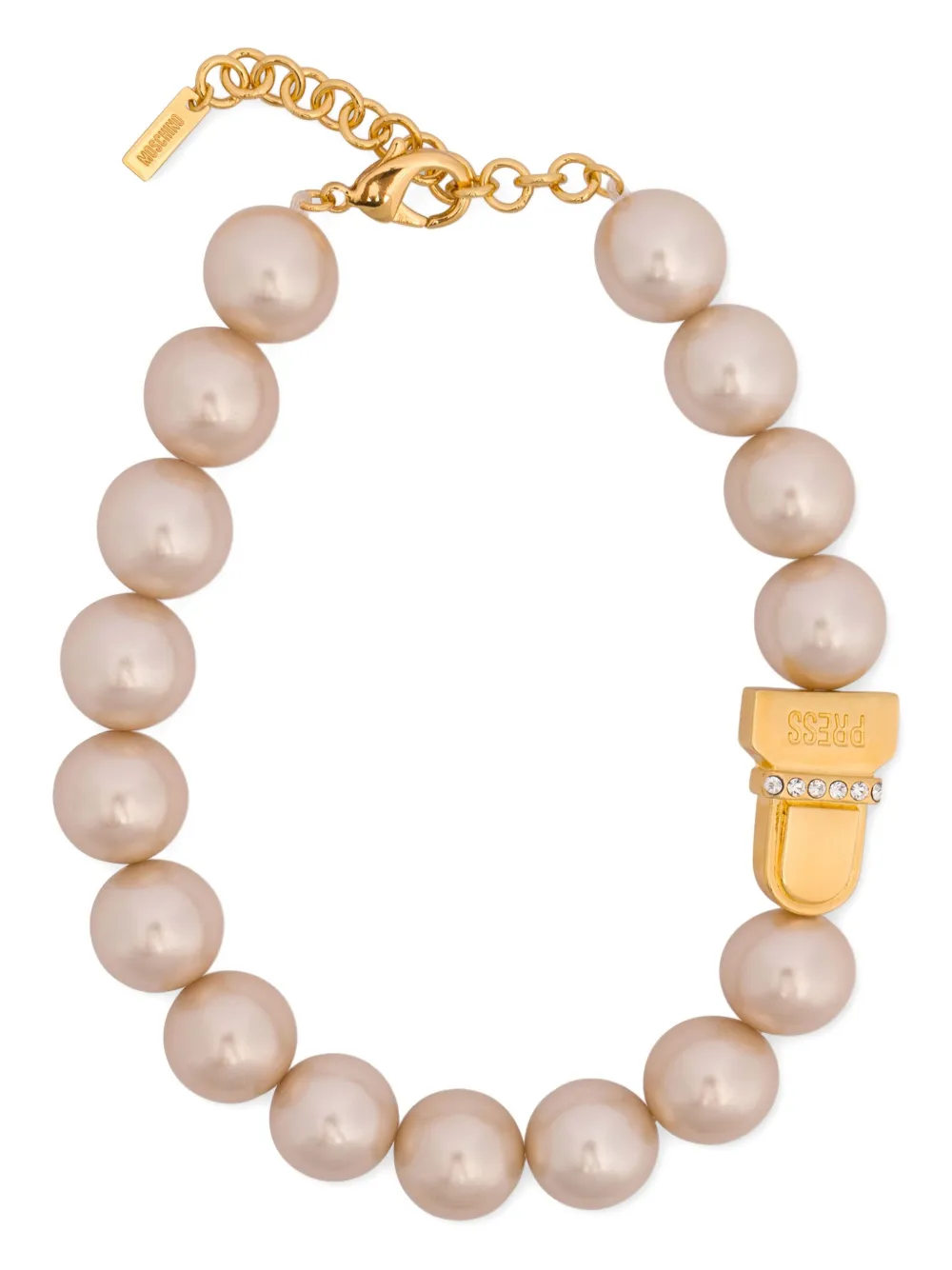 Колье с искусственным жемчугом Moschino, белый
Колье с искусственным жемчугом Moschino, белый